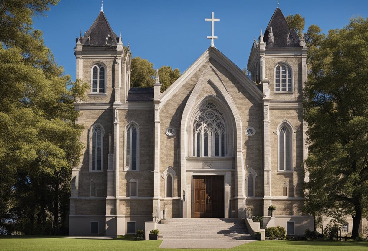 Outside look of the church