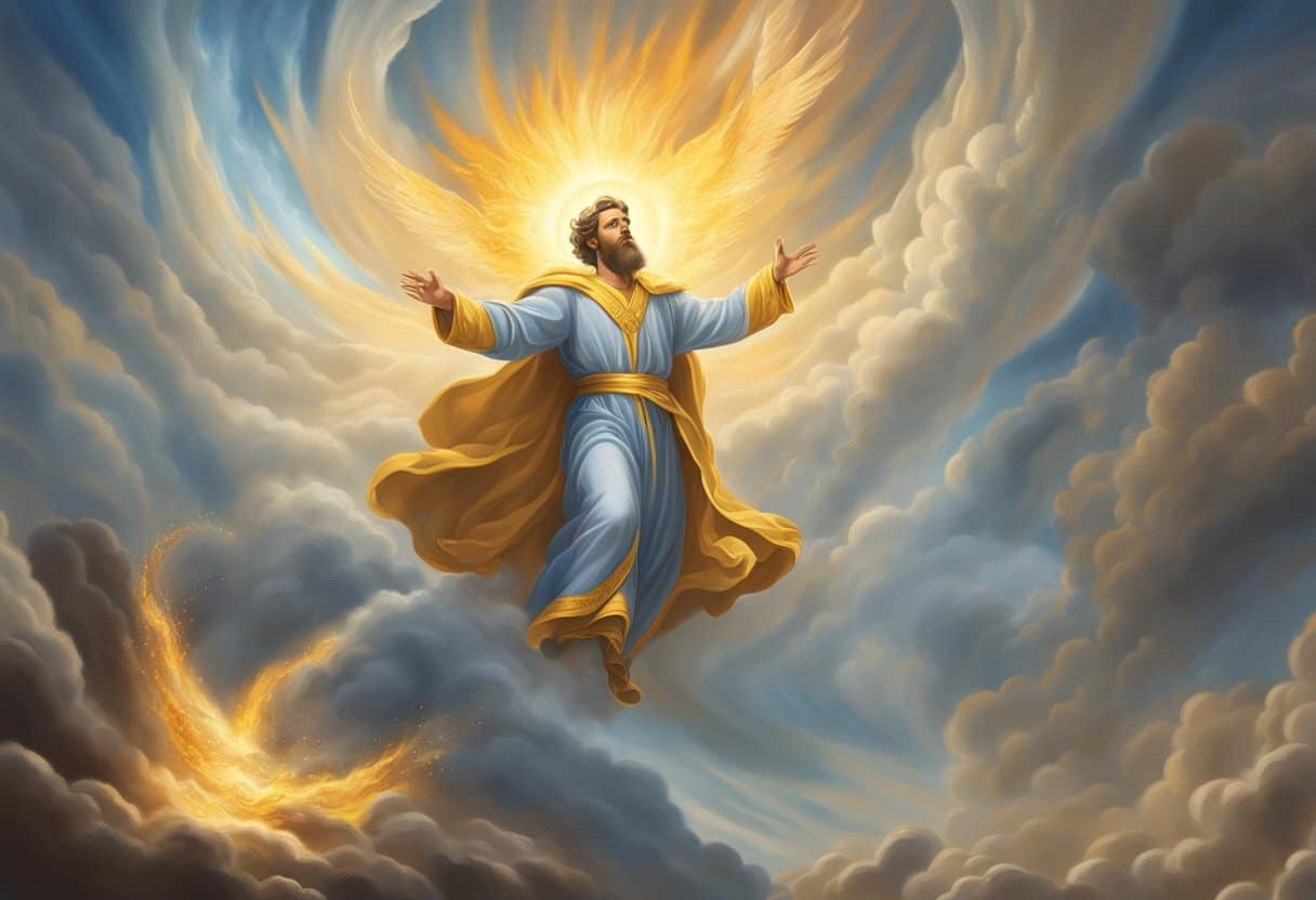 Elijah in Heaven on the Chariot of Fire