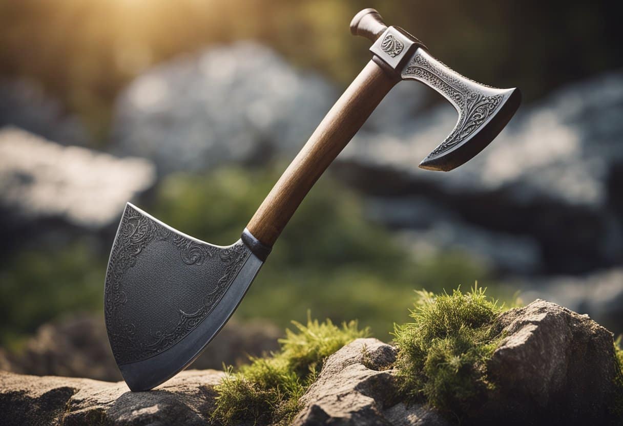 weird looking axe in the Bible