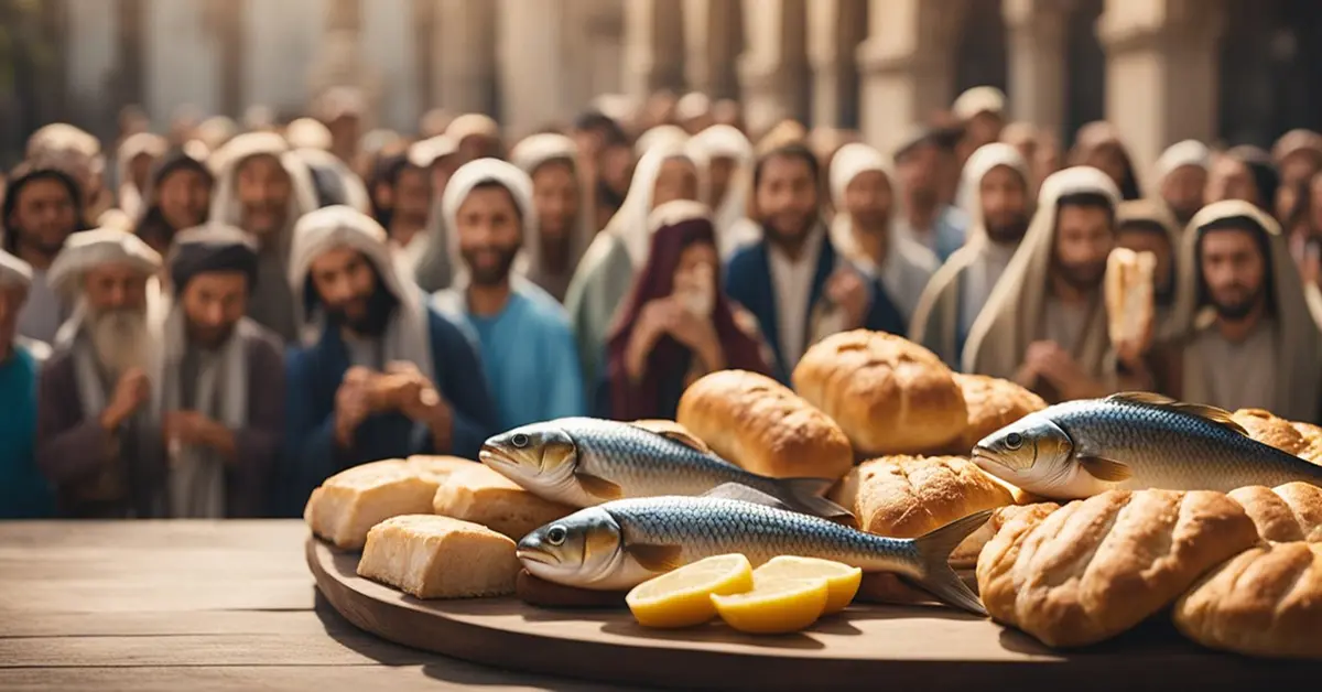 Jesus bread and fish
