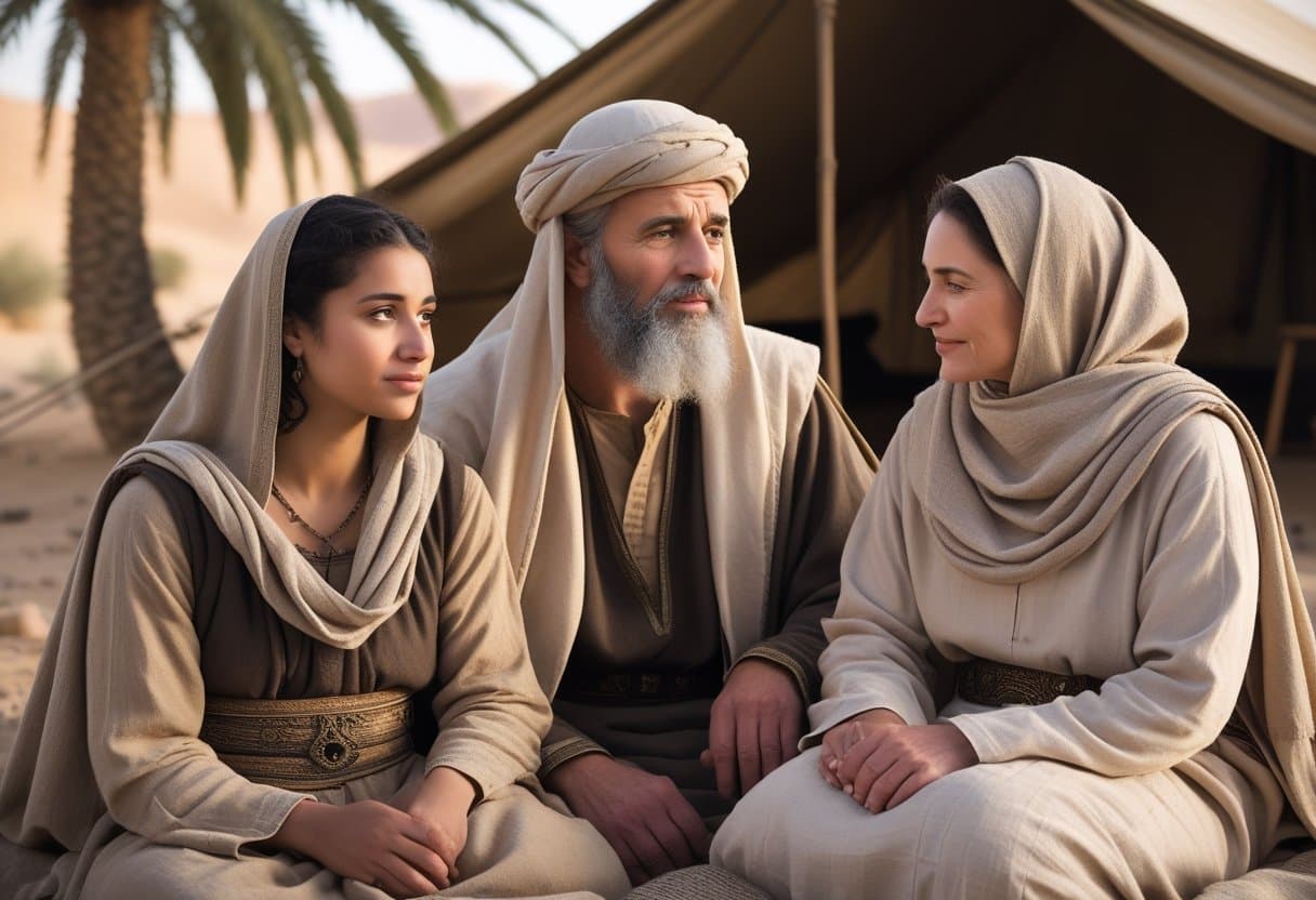 Biblical scene of Hagar and Ishmael - exploring if Hagar went to heaven.