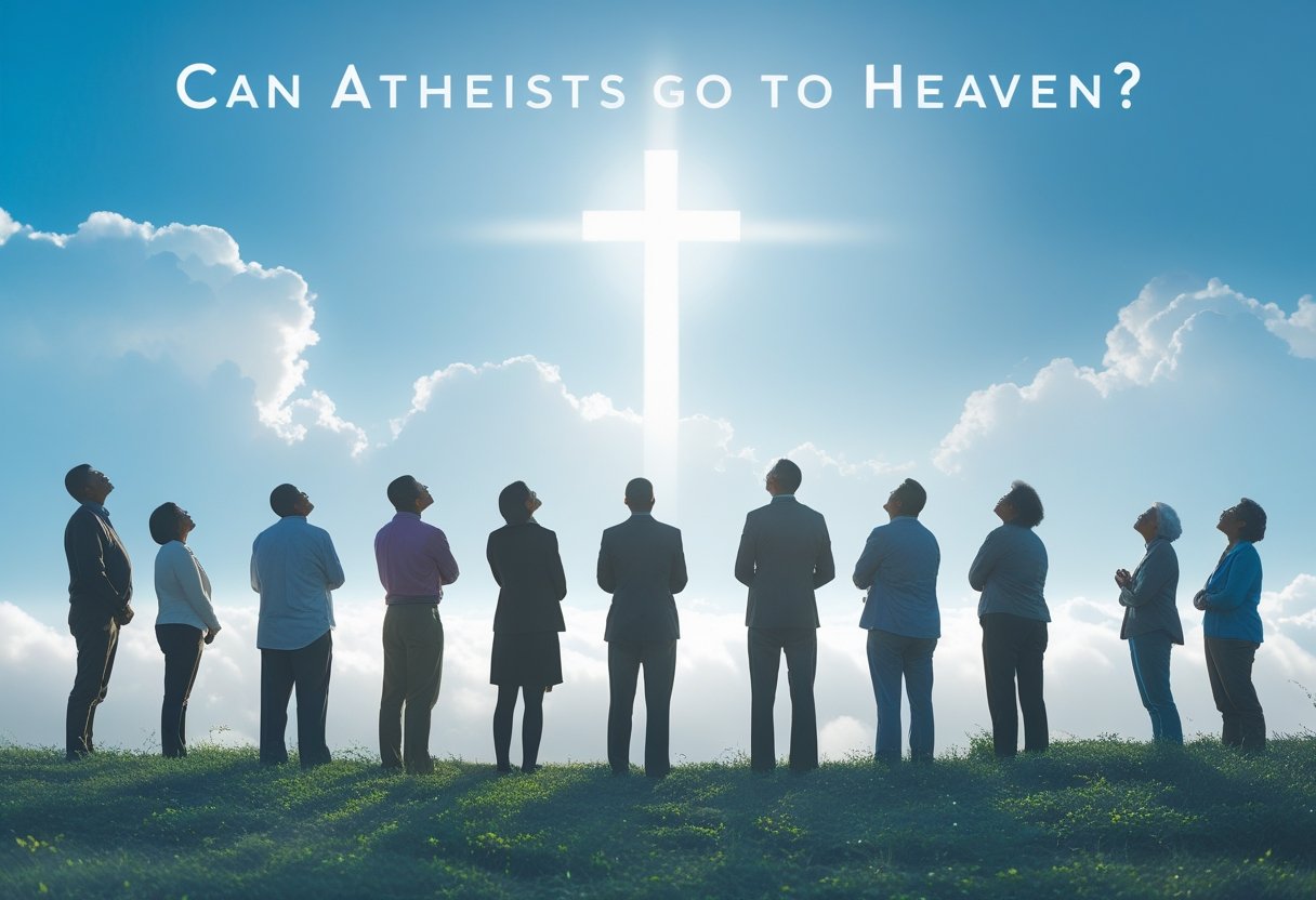 Person looking at stars wondering about afterlife for atheists.