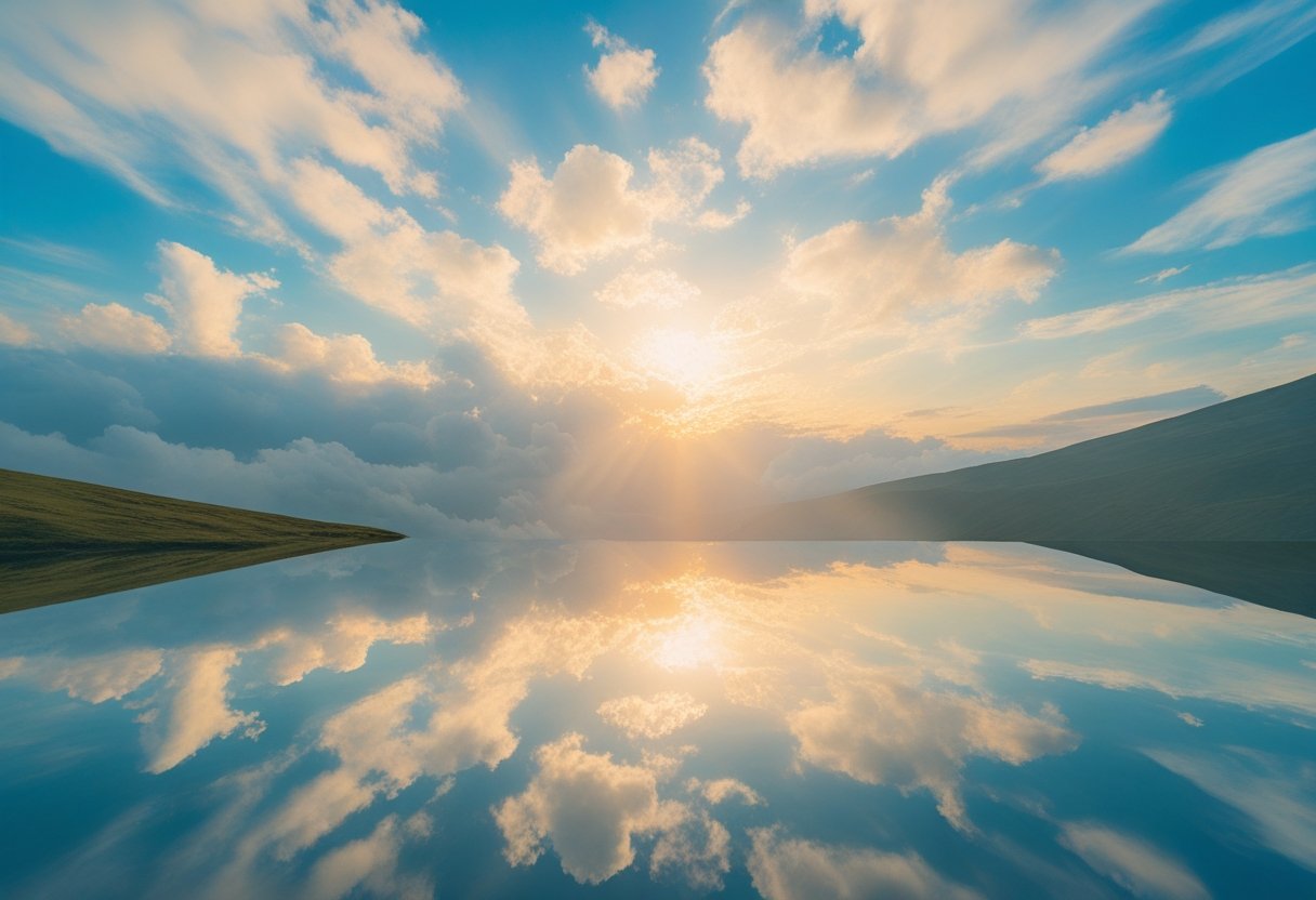 Heaven's vast expanse representing how big is heaven according to Scripture.