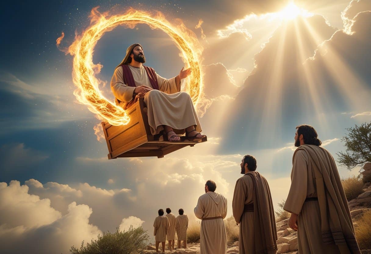 Elisha the prophet performing miracles in ancient Israel.