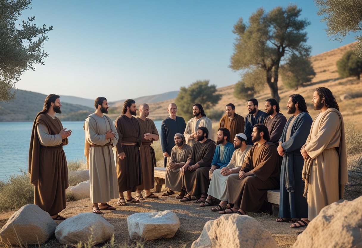Illustration depicting who were the 12 disciples of Jesus Christ.