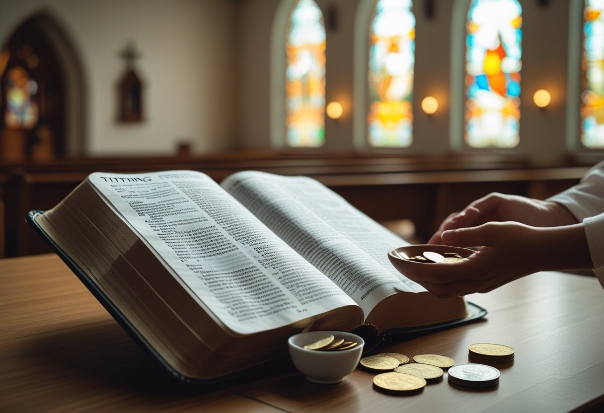 The Widow's Mite story showing what does Jesus say about tithing.
