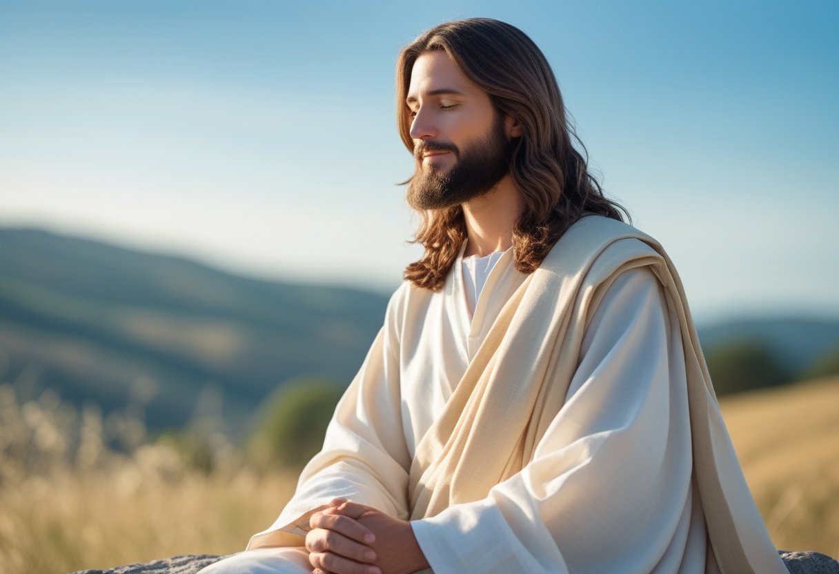 Religious artwork portraying Jesus the Messiah and Savior.