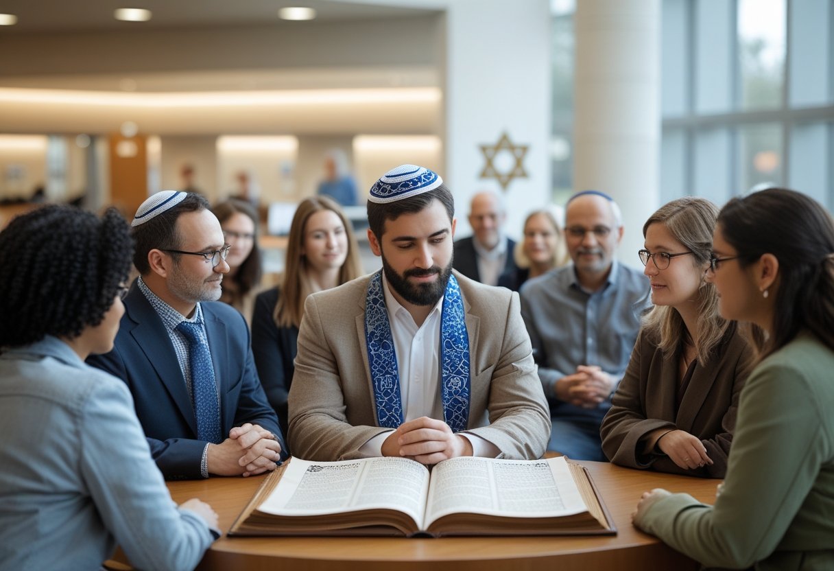 Jewish community exploring spiritual teachings about the afterlife.