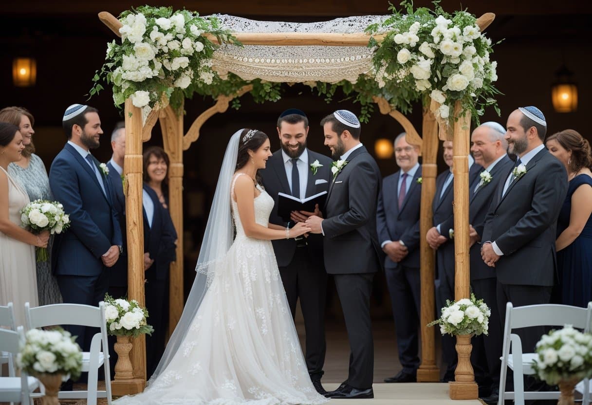 Joseph and Mary betrothal scene depicting their marriage ages.