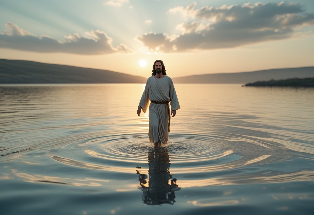 Photo of the lake today asking where did Jesus walk on water.