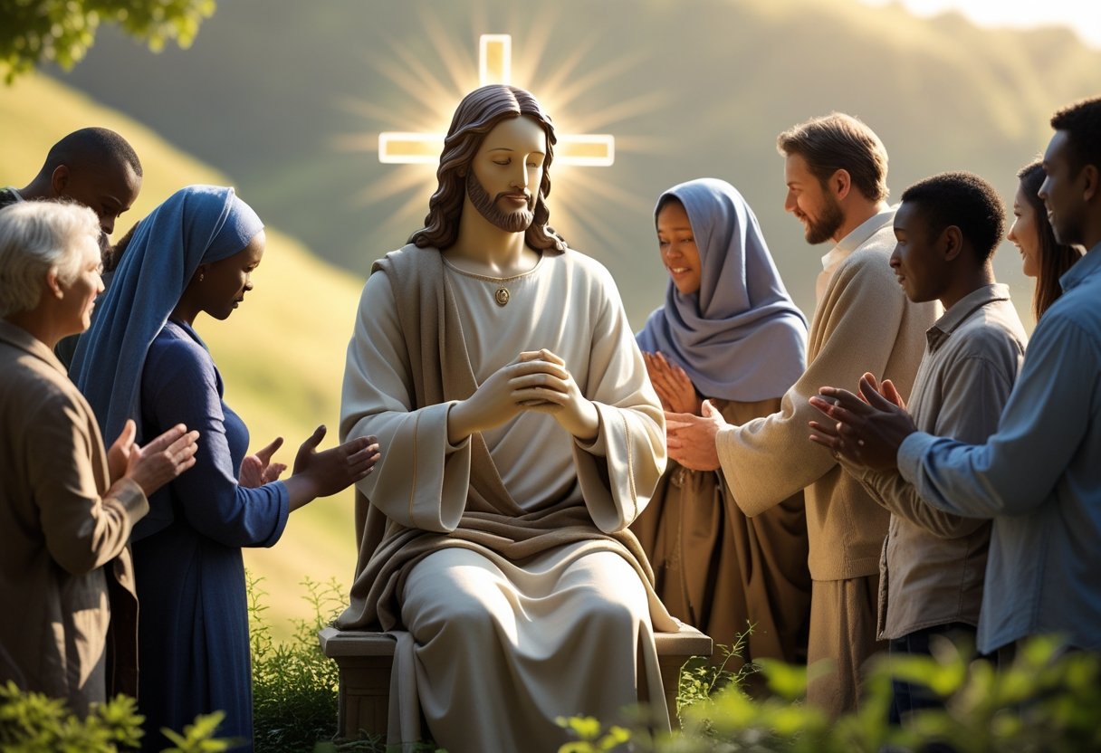 Man praying, asking does Jesus forgive all sins.