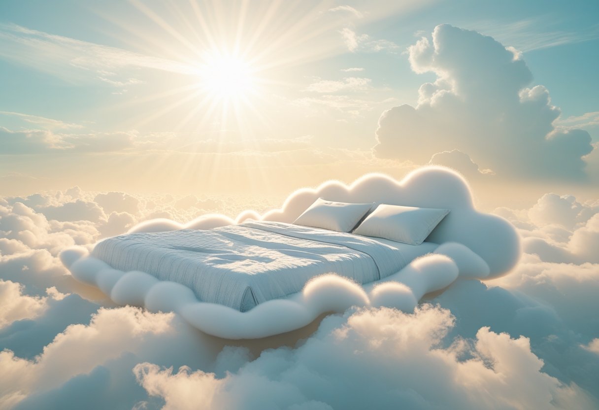 Peaceful clouds representing heaven and eternal rest.