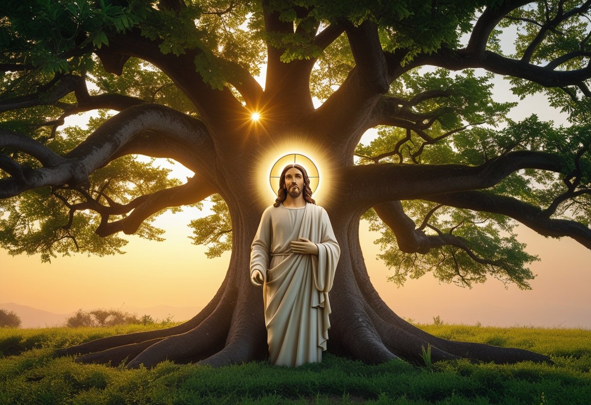 Garden of Eden illustration and is Jesus the Tree of Life.