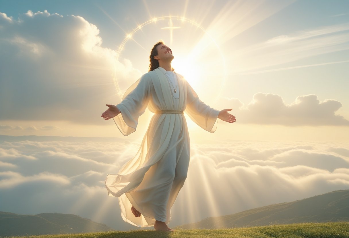 ho went to heaven without dying — Enoch and Elijah illustration.