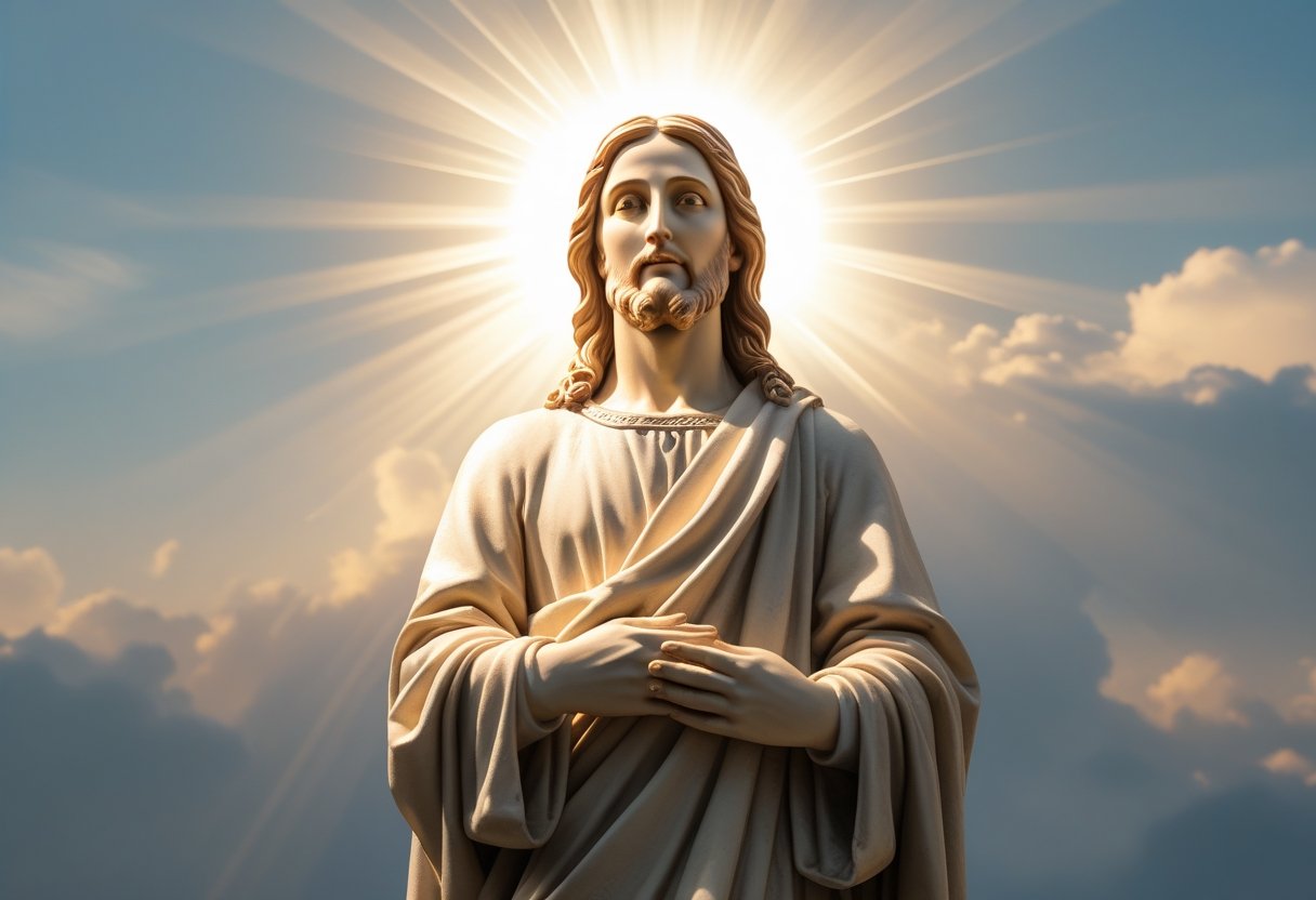 Illustration exploring the question is Jesus God.