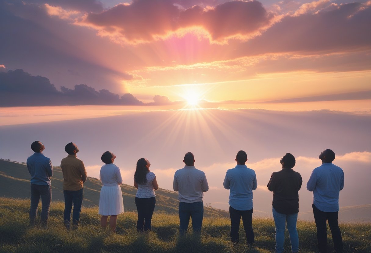 Dramatic sky depicting when Jesus is coming back.