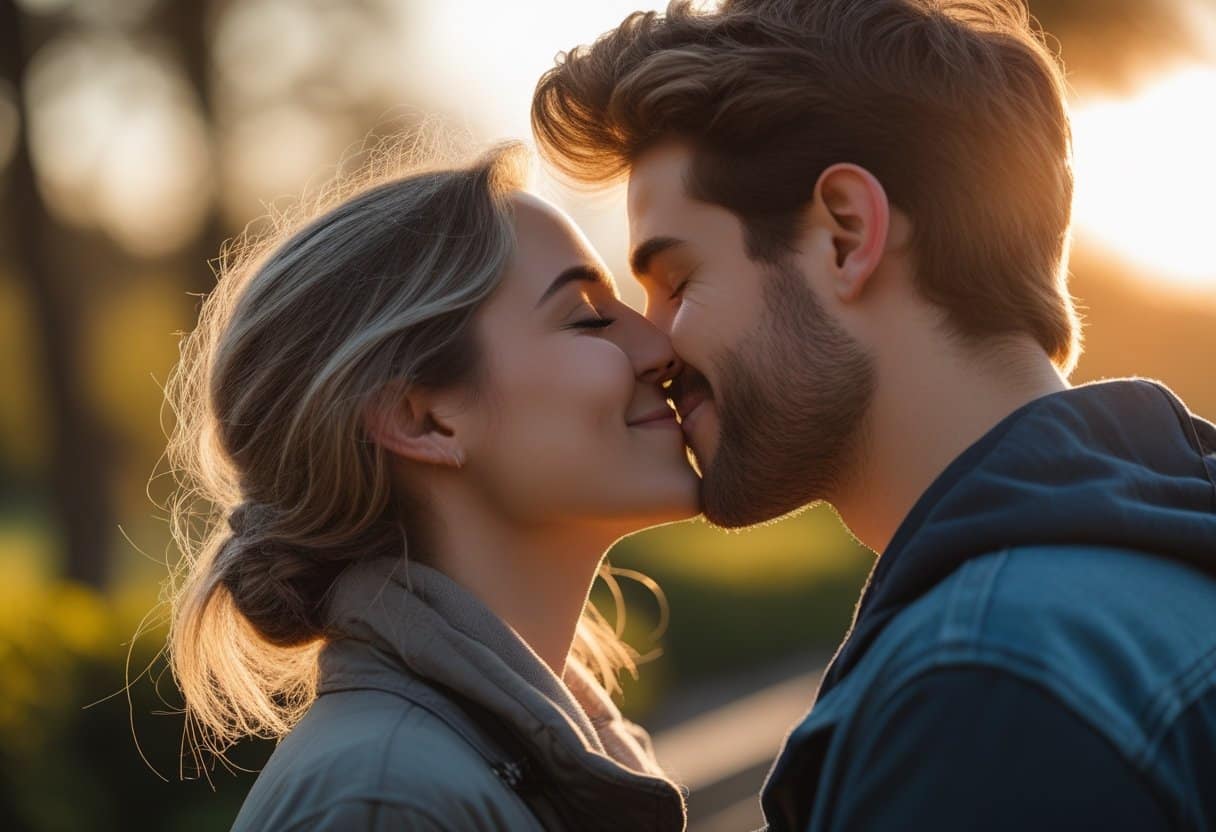 Is kissing a sin – couple holding hands and kissing.