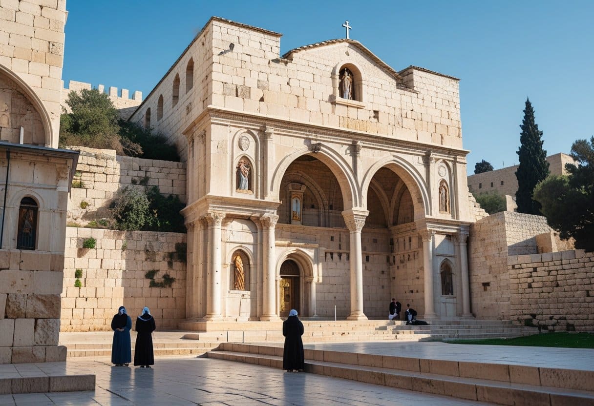 Church of the Holy Sepulchre, can you visit where Jesus was crucified.