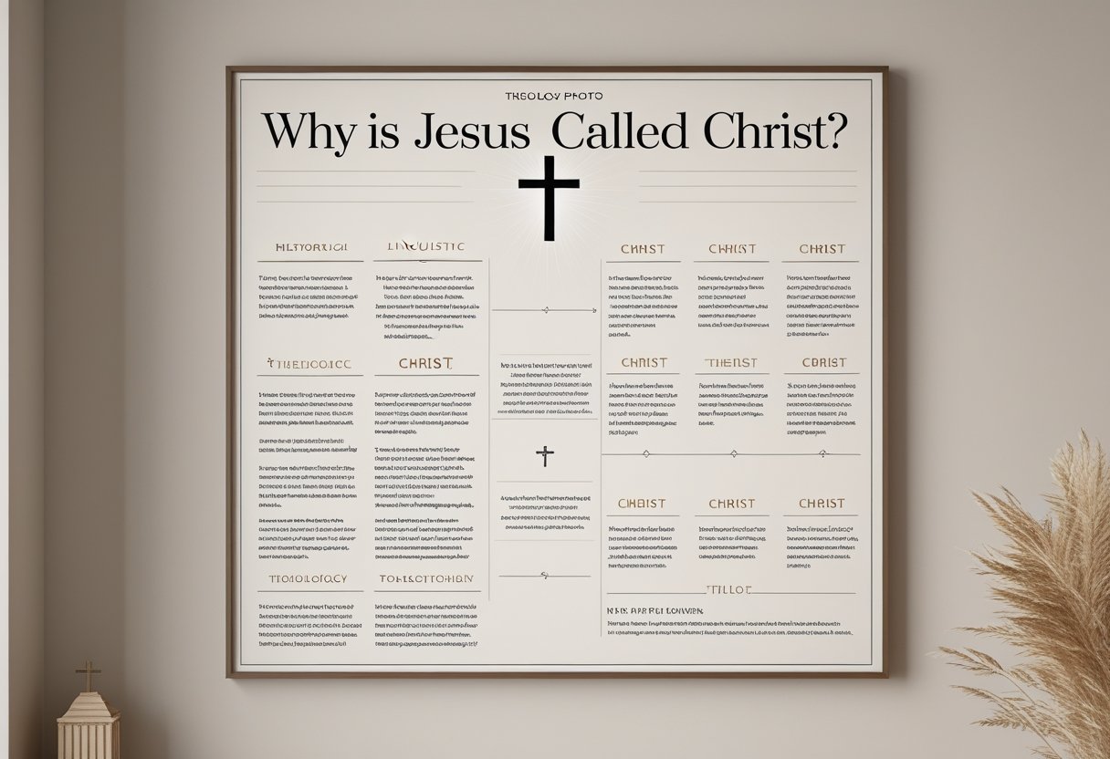 Theology chart asking why is Jesus called Christ.