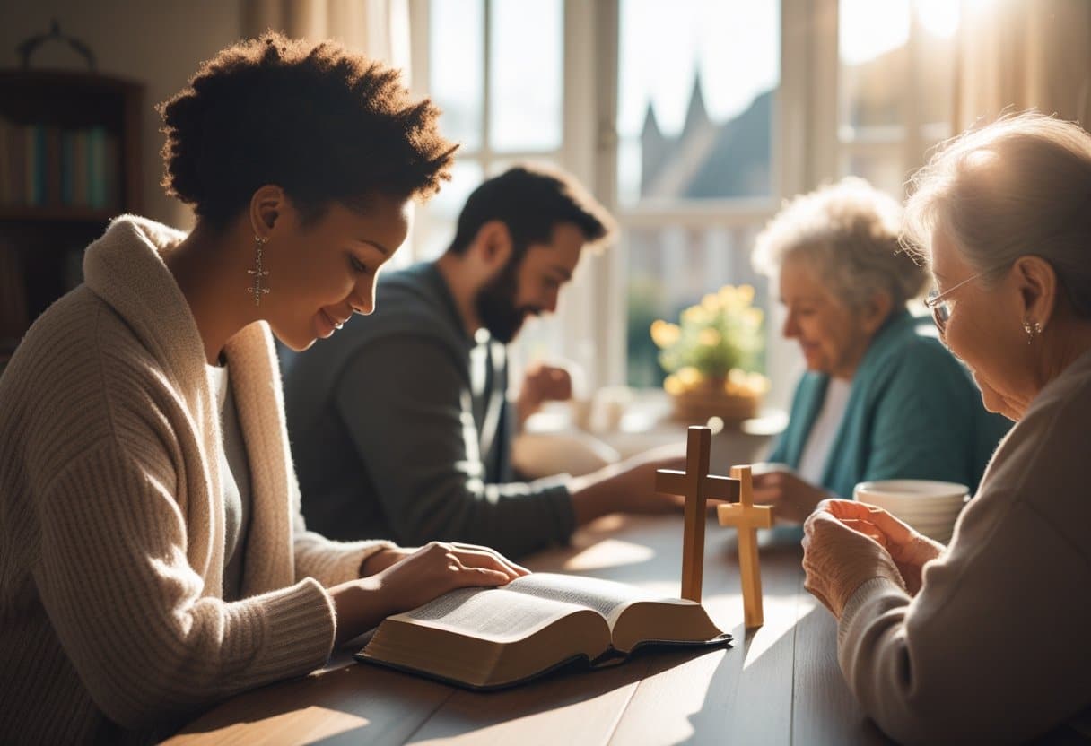 Person reading Bible to learn how to see Jesus