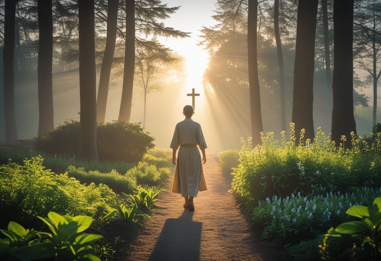 Woman praying asking how can I get closer to Jesus.