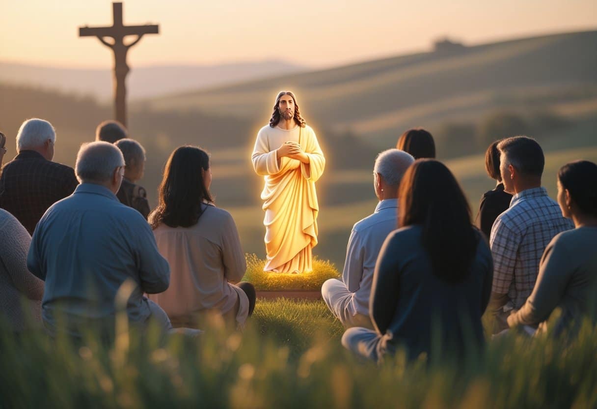 Jesus Christ asking disciples about his identity