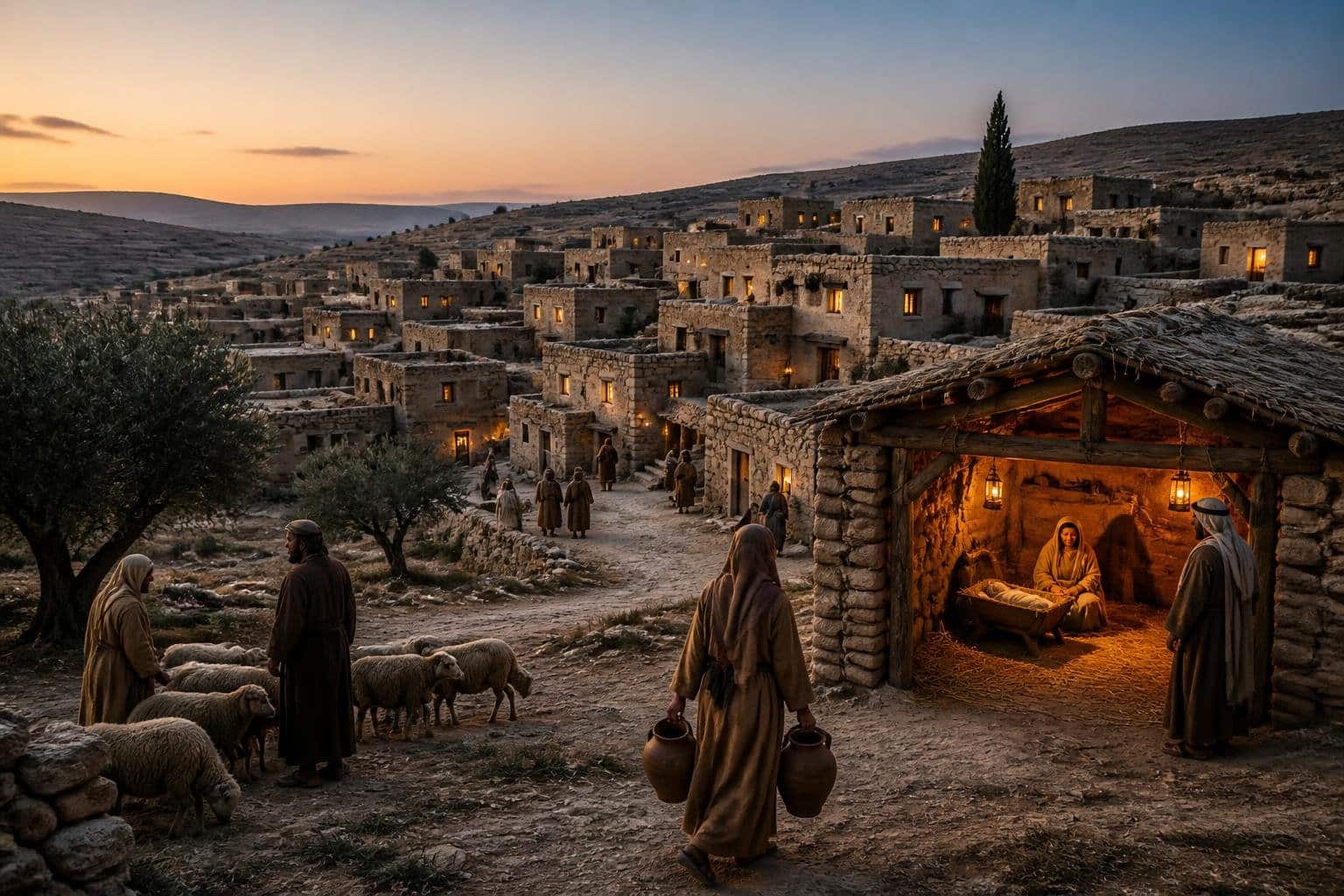 Map of ancient Judea showing how big was Bethlehem when Jesus was born.