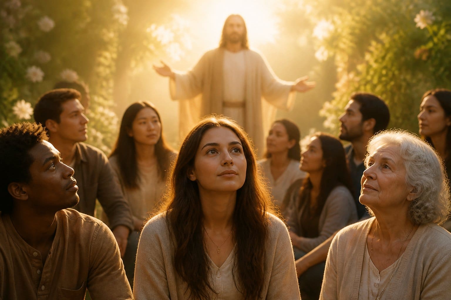A person striving for spiritual growth, contemplating: Can we be perfect like Jesus?